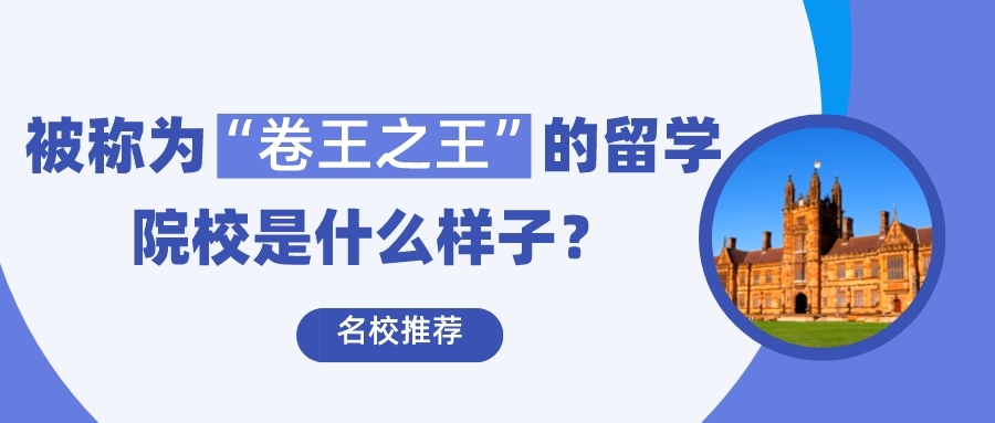 名校推荐:被称为“卷王之王”的留学院校是什么样子?